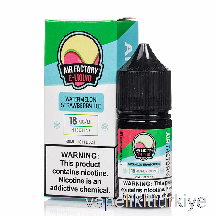 Vape Elektronik Sigara Karpuz çilekli Buz - Hava Fabrikası Tuzları - 30ml 36mg